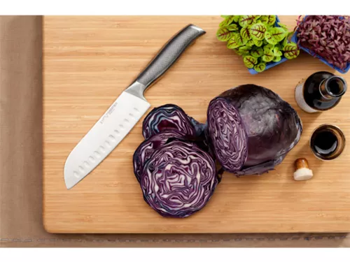 Sabatier Santoku knife Diamant Sabatier Riyouri series dimples 17 cm (35DS48-17cm)