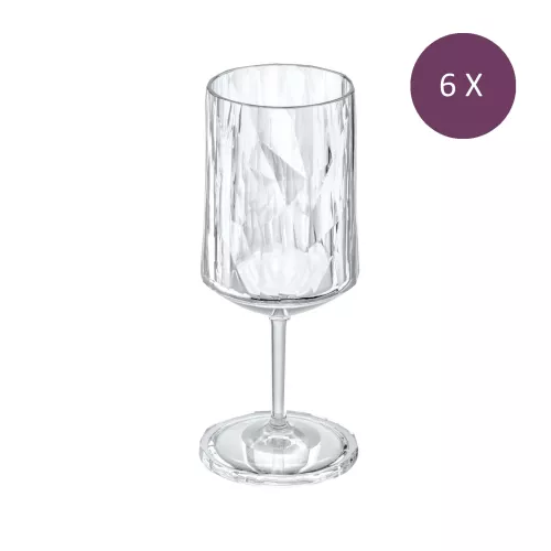 Koziol Superglas Club No. 04 Wine glass 300 ml Set of 6 pieces