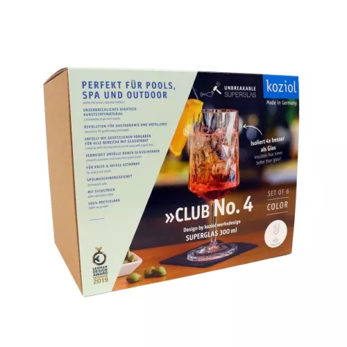 Koziol Koziol Superglas Club No. 04 Wine glass 300 ml Set of 6 pieces (3401535)