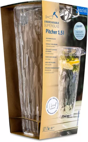 Koziol Koziol Superglas Club Pitcher Pour jug 1.5 liters (4687535)
