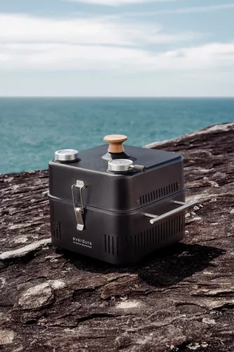Everlasting Everdure Cube 360 Charcoal Barbecue Black with Tool Set (HBCUBE360B)