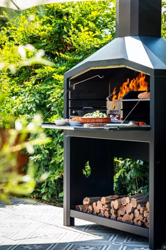 Braaimaster Braaimaster Freestanding Duo Black (FS2B)