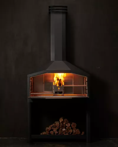 Braaimaster Braaimaster Freestanding Duo Black (FS2B)