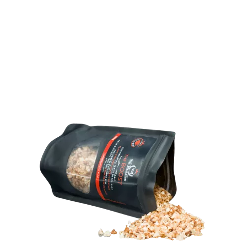 No Rubbish Fleur de Sel The Boost Salt with Caribbean Wood-Aged Rum Flavor (NRTBO)