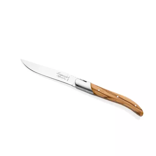 Laguiole Style de Vie Laguiole Style de Vie Luxury Line Steak Knives Olive Wood (6 pcs) (LuxSteakOlijf)