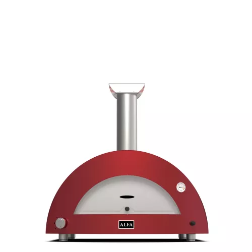 Alfa Forno Moderno 3 Pizza - Red - Wood