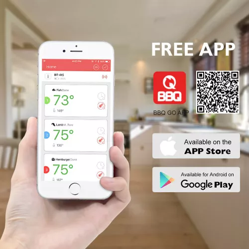 Inkbird BBQ Thermometer Inkbird IBT-4XS Thermometer with LCD and Bluetooth (IBT-4XC)