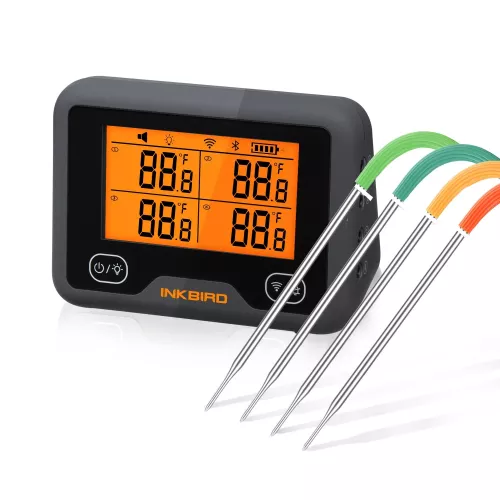 Inkbird BBQ Thermometer Inkbird IBBQ-4BW Thermometer with LCD WiFi BT (IBBQ-4BW)