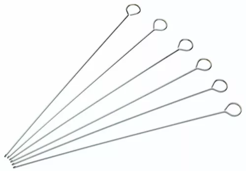 KitchenCraft Set of 6 flat skewers 30 cm