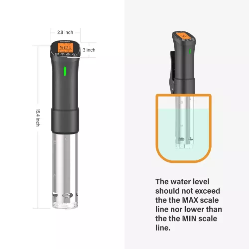 Inkbird BBQ Thermometer INKBIRD ISV-200W WiFi Sous Vide Stick Cooker (ISV-200W)