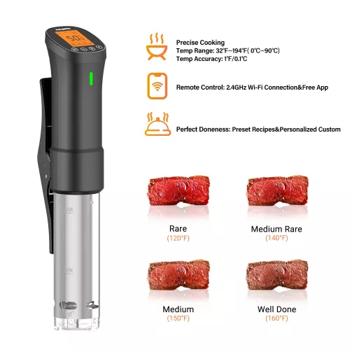 Inkbird BBQ Thermometer INKBIRD ISV-200W WiFi Sous Vide Stick Cooker (ISV-200W)