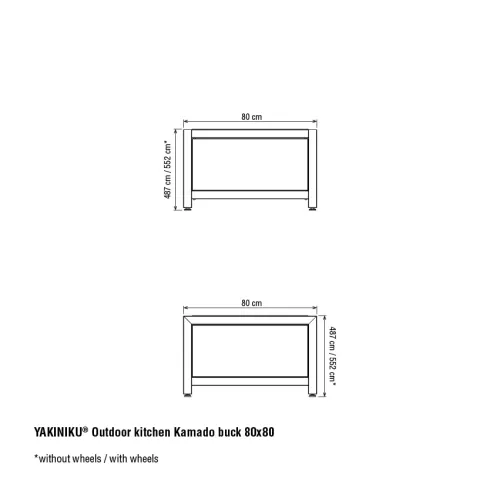 Yakiniku YAKINIKU Kamado buck 80x80cm (900020)