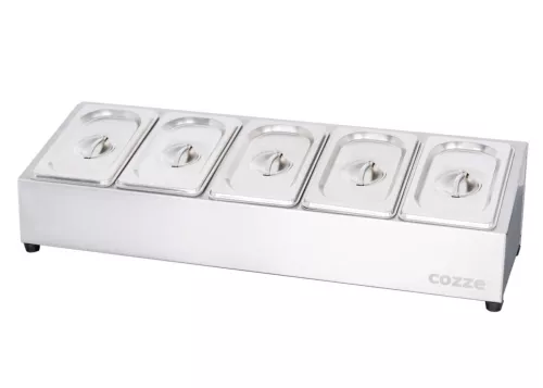 Topping Station with 5 Cups and Lids