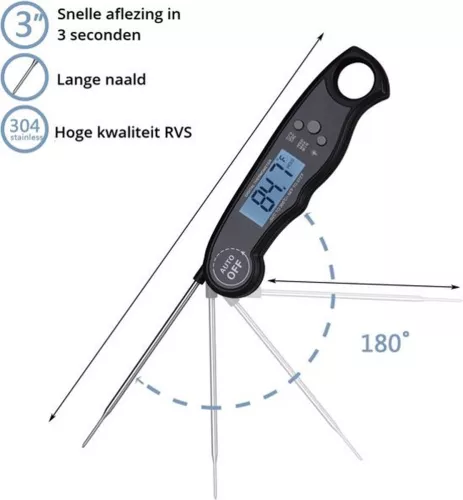BBQ Valley Digital Core Thermometer and Bottle Opener Red (JF001)