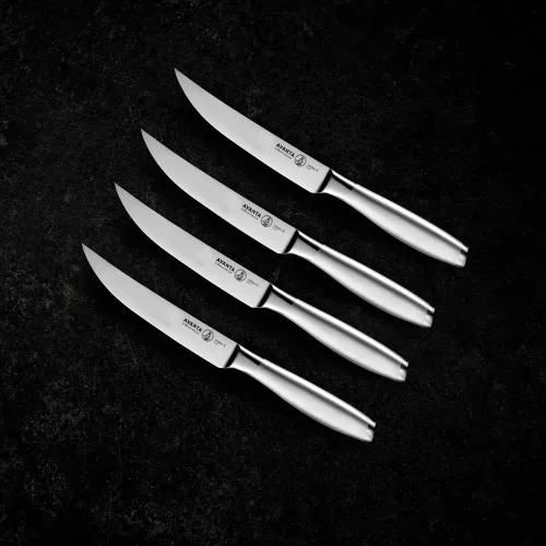 Master of the Championships Messermeister Avanta stainless steel steak knife set (L9684-5/4S)