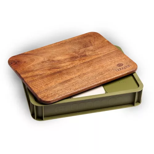 Babadoh Walnut Cutting Board & Lid