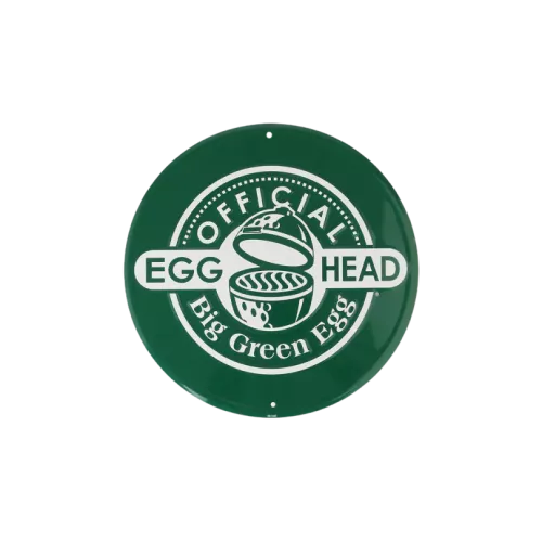 Big Green Egg round green wall plate - Official Egghead