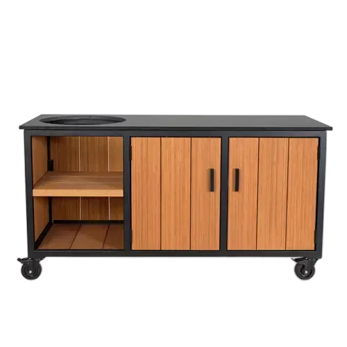 Fraaii Outdoor Kitchen Bamboo Teak Oil Inferno