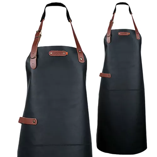 Xapron leather apron Dallas Black