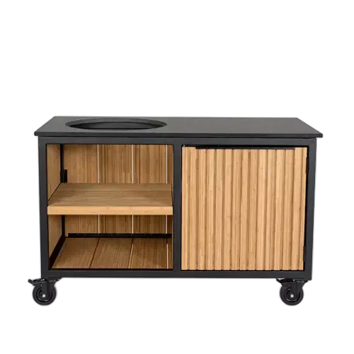 Fraaii Outdoor Kitchen Bamboo Natural Rhombus Storage