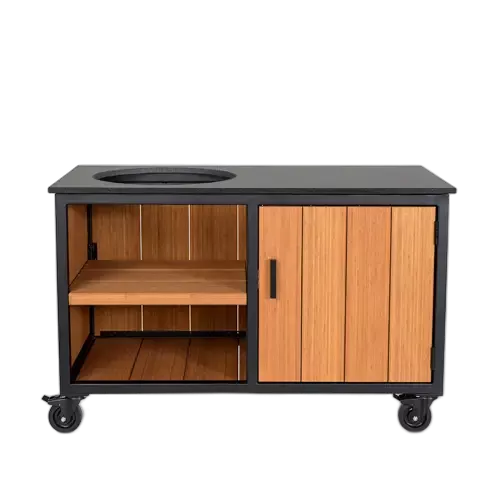Fraaii Outdoor Kitchen Bamboo Teak Oil Storage