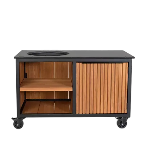 Fraaii Outdoor Kitchen Bamboo Teak Oil Rhombus Storage XL