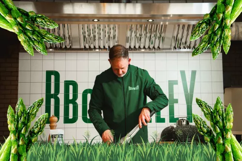 Kamado Spring Dinner Workshop with Asparagus