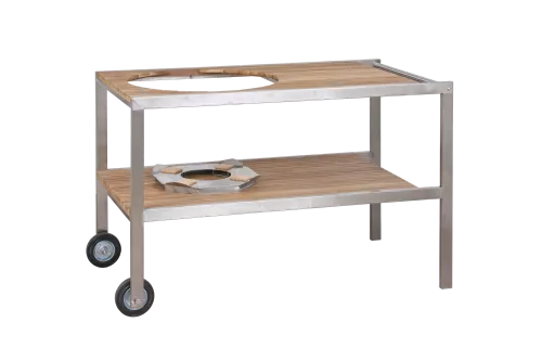 Monolith LeChef Teak & Stainless Steel Table