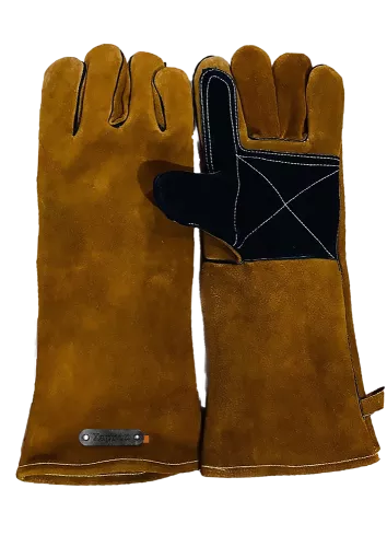 Xapron BBQ Gloves Cognac - Black Suede