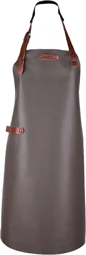 Xapron Bovine Apron Taupe Leather Neck Strap X-Large