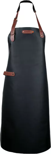 Xapron Bovine Apron Black Leather Neck Strap (Medium)