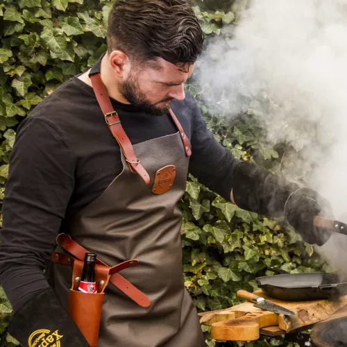 Xapron Xapron Bovine Apron Cognac Leather Neck Strap (Medium) (SA390111-74)