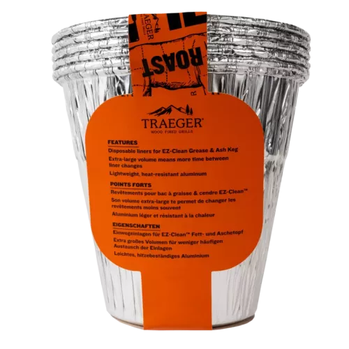 Traeger Traeger EZ-Clean Grease and Ash Container Liner 5 Pieces (BAC608)
