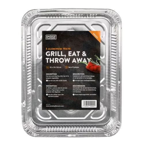 Smokin' Flavors Aluminum containers Small 5 pieces