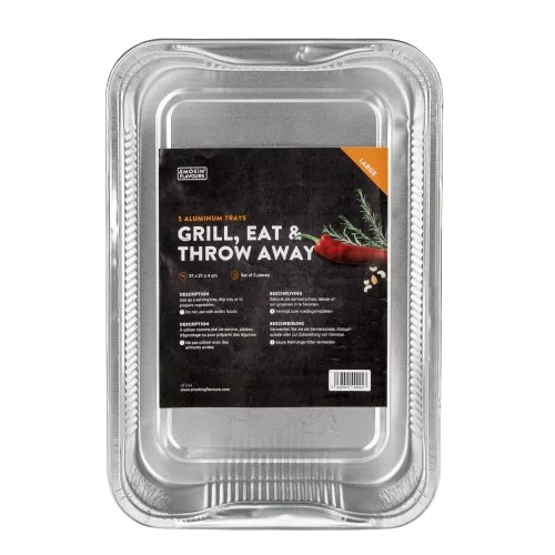 Smokin' Flavors Aluminum containers Large 5 pieces