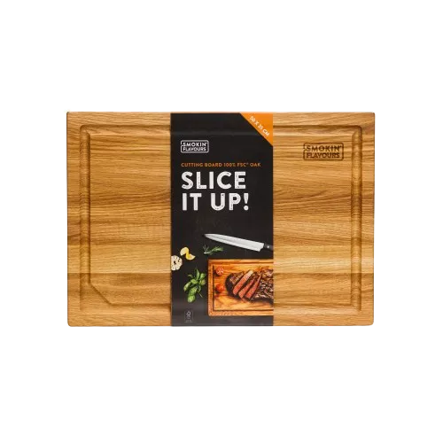 Smokin' Flavors Cutting Board Oak