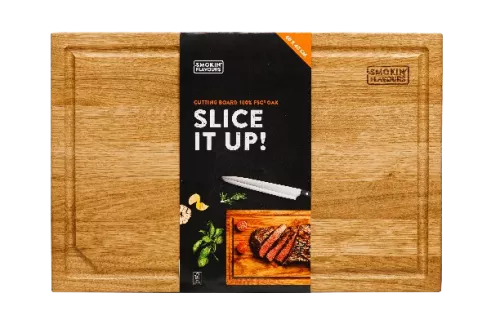 Smokin' Flavors Cutting Board Oak