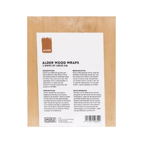 Smokin' Flavors Smokin' Flavous Smoke Sheets Alder 5 Pieces (SF721)