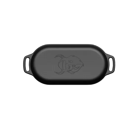 Valhal Outdoor Valhal Dutch Oven Cast Iron Casserole with Grill Lid Oval 2 Liters (VH2L)