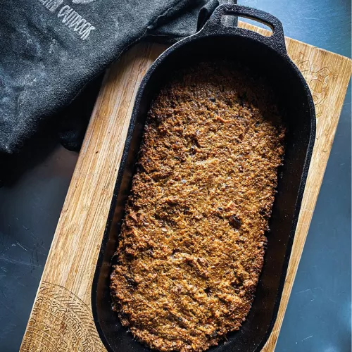 Valhal Outdoor Valhal Dutch Oven Cast Iron Casserole with Grill Lid Oval 2 Liters (VH2L)