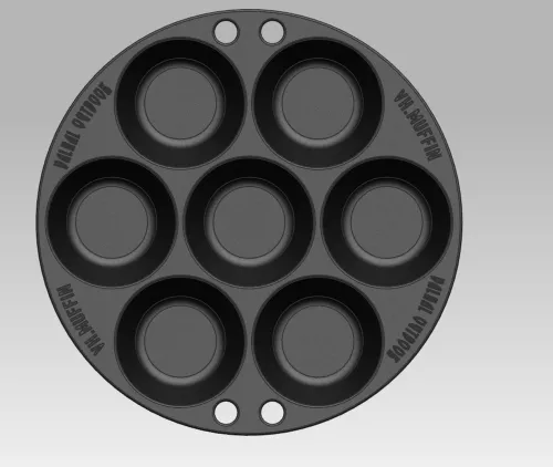 Valhal Muffin pan for 7 pieces