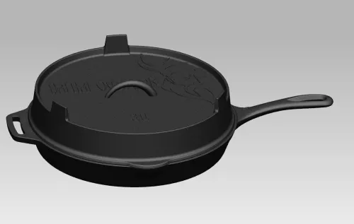 Valhal Outdoor Valhal Skillet Cast Iron Lid ø 30 cm with Grill pattern (VH.LID30)
