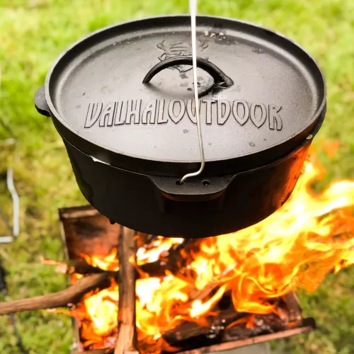Valhal Outdoor Valhal Dutch Oven Casserole Cast Iron 6.1 Liters (VH6.1L)
