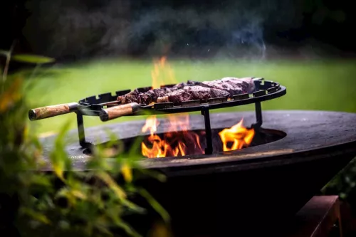 Forged Forged Churrasco Olive Skewer V-shape 70cm (OLSkewV70)