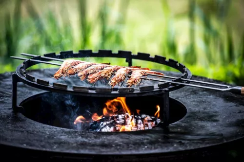 Forged Forged Churrasco Olive Fork skewer 60cm (OLSkewF60)