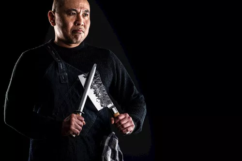 Forged Forged Olive Diamond Sharpening Steel (K30025)