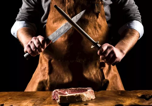 Forged Forged Brute-Intense Diamond Sharpening Steel (BruIntAanzet)