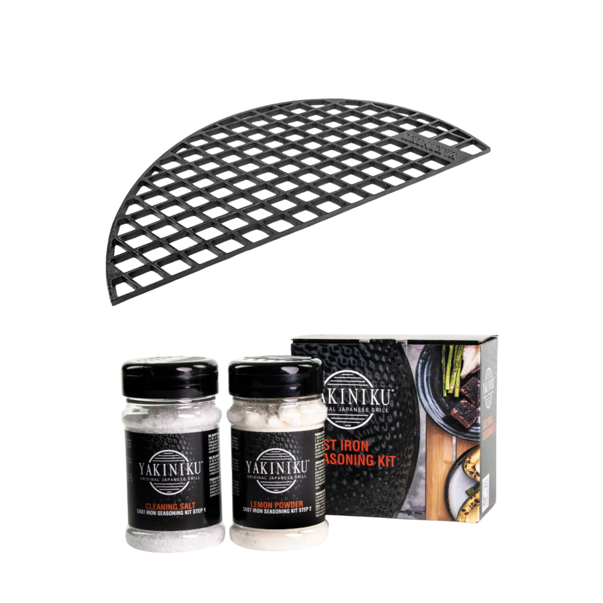 YAKINIKU Half-moon cast iron grate | XLARGE with Free seasoning kit