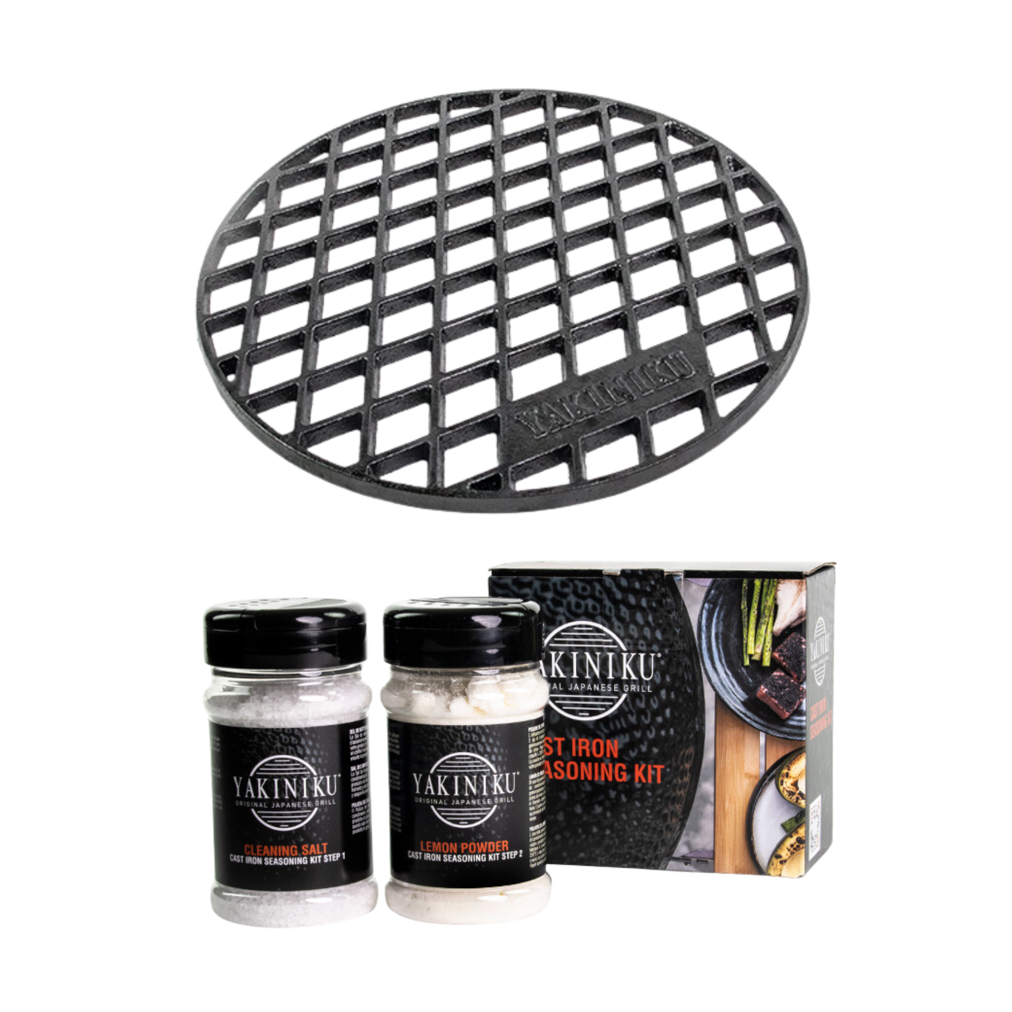 YAKINIKU Cast Iron Grate | COMPACT with FREE seasoning kit